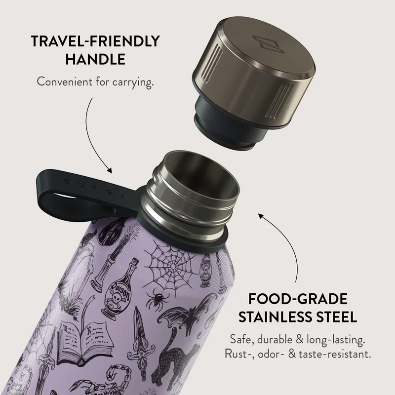 Burga Water Bottle Academy 500ml Burga Water Bottle. Keep Your Drinks At The Perfect Temperature And Your Style Impeccable, Whether At The Gym, Office, Or Outdoors (Academy) (500 Ml)  | Best Price UAE